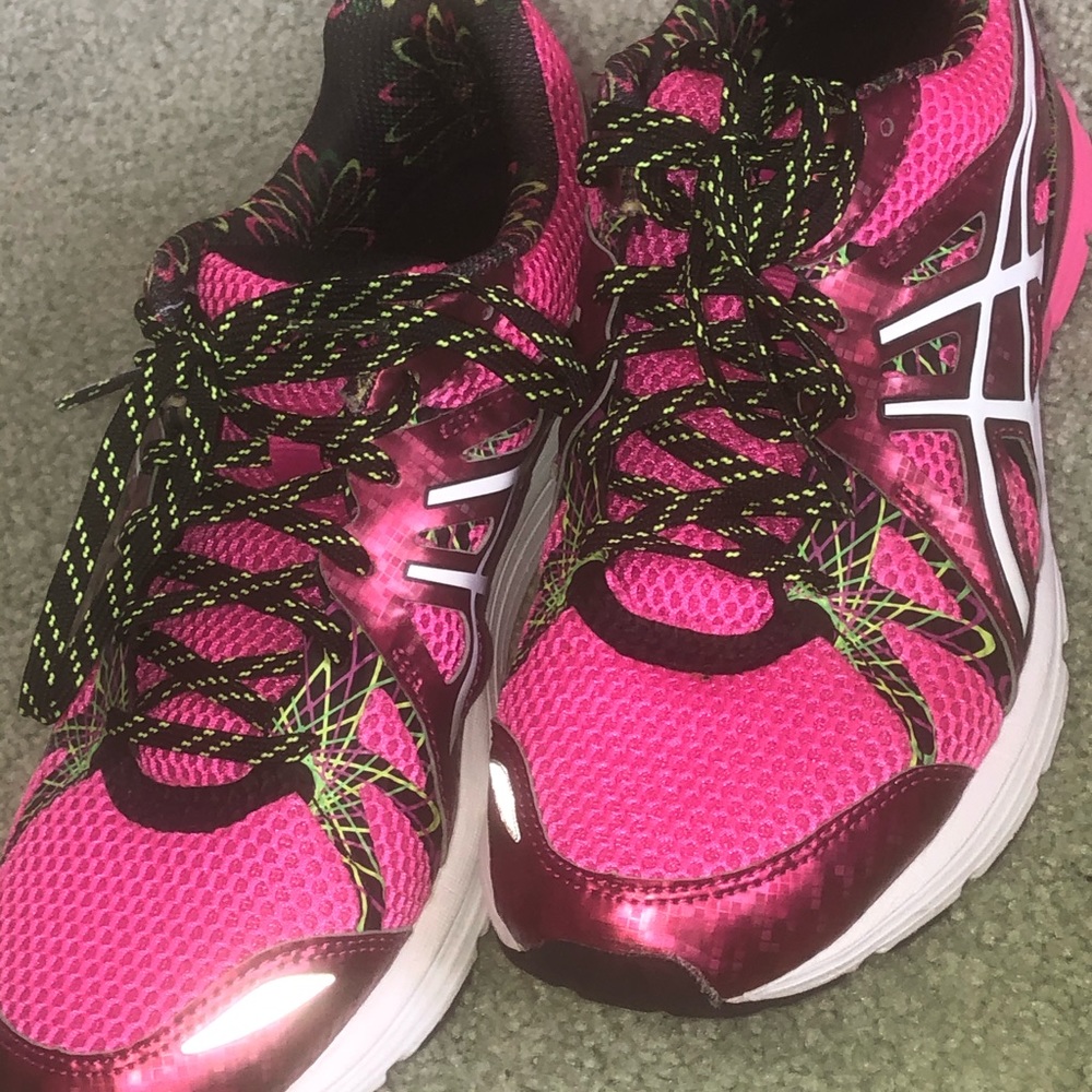 ASICS pink sneakers size 9
